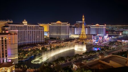 Omzet van casino’s op de Las Vegas Strip in maart sterk gedaald